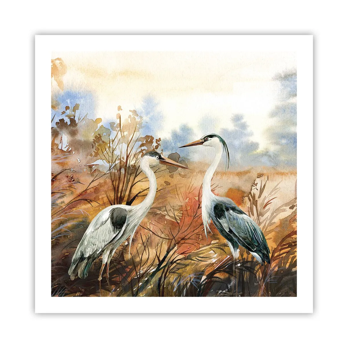 Plakat - Hvor skal vi hen om efteråret? - 60x60 cm