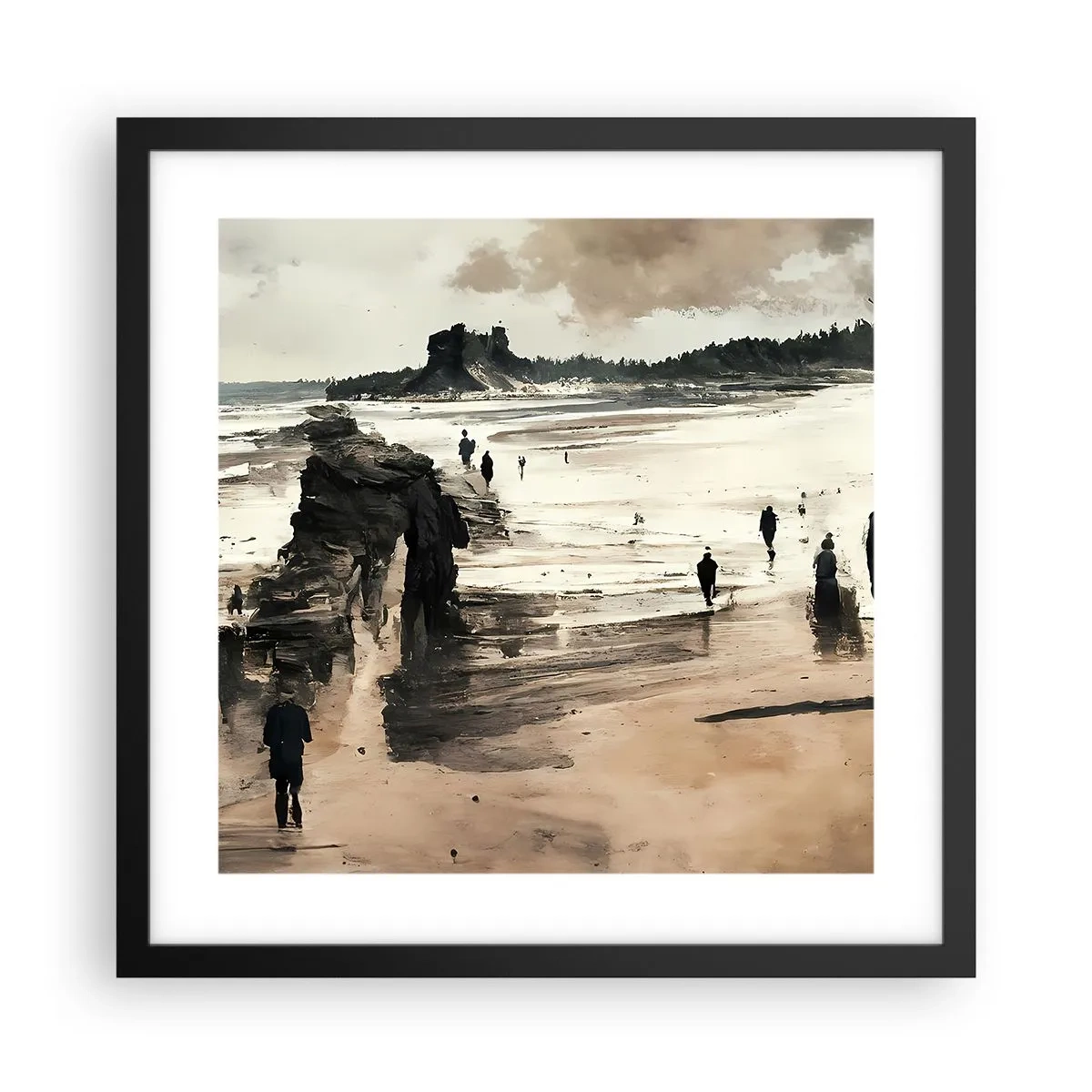 Plakat i sort ramme - Indkaldt - 40x40 cm