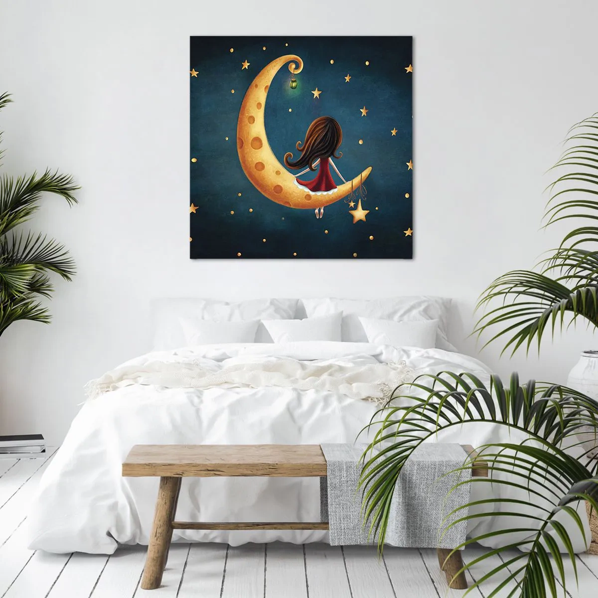 Lærredstryk - Billede på lærred - Der var engang... - 50x50 cm