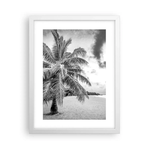 Plakat i hvid ramme - Når du længes efter ensomhed.... - 30x40 cm