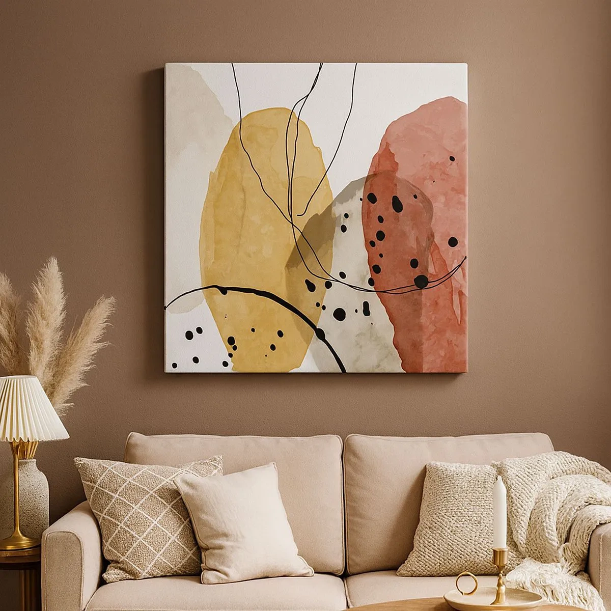 Lærredstryk - Billede på lærred - Som lys, klar luft - 30x30 cm