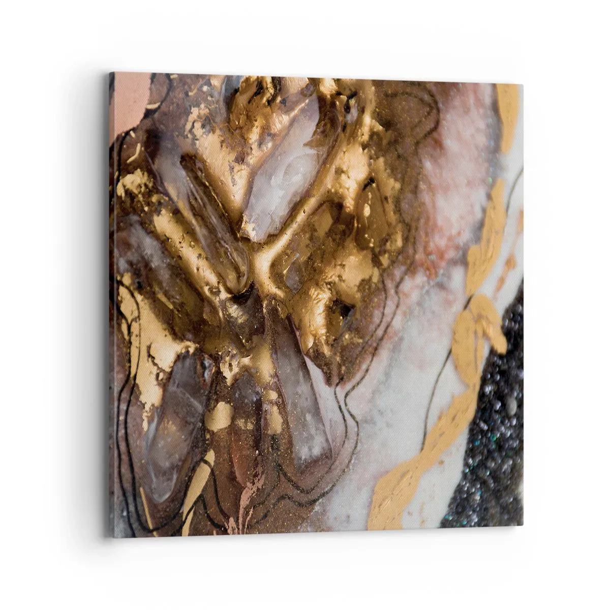 Lærredstryk - Billede på lærred - Jord element - 70x70 cm