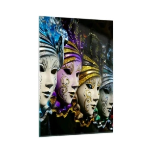 Billede på glas - Mysterium i guld og sølv - 80x120 cm