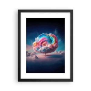 Plakat i sort ramme - En drøm om en forlystelsespark - 30x40 cm