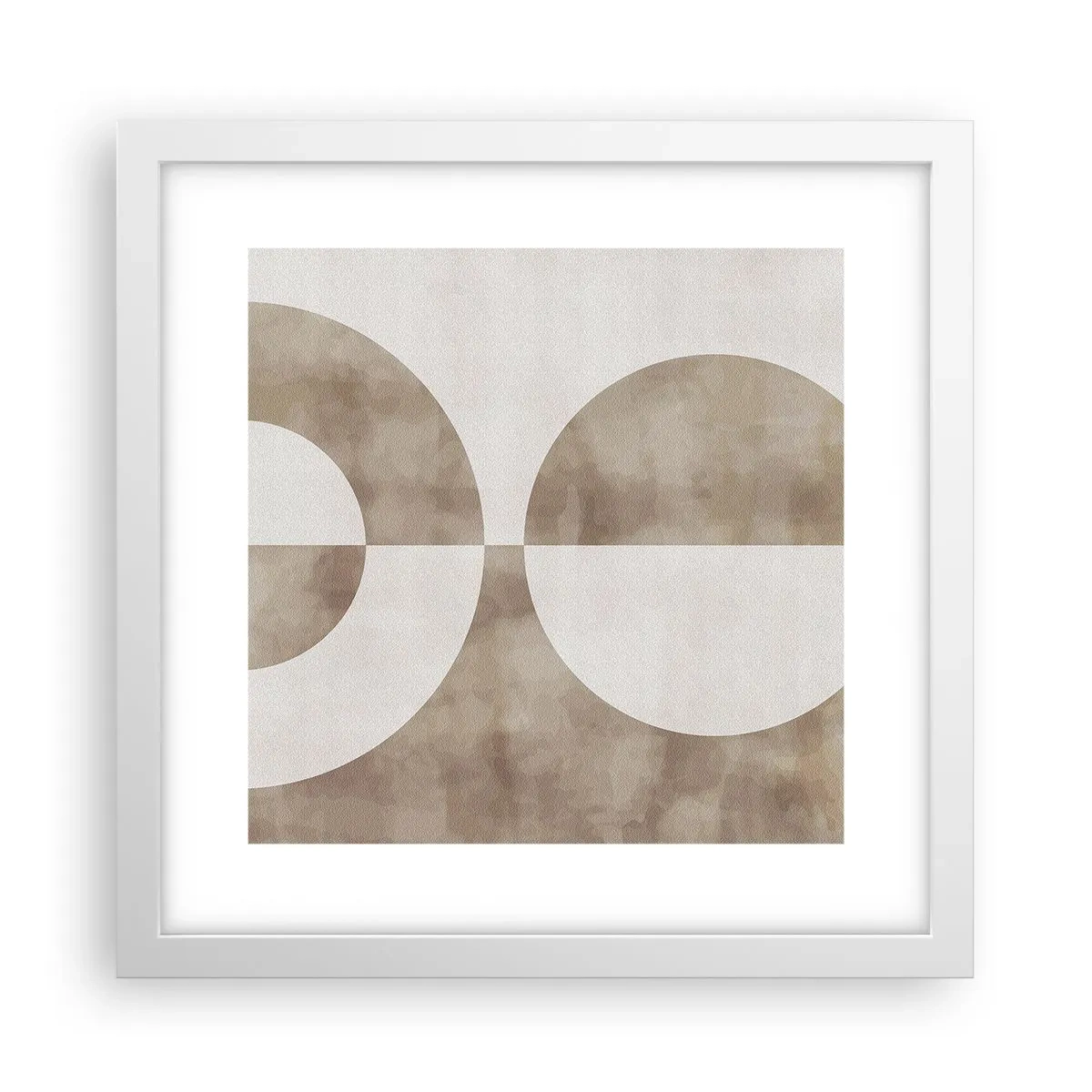 Plakat i hvid ramme - Ligheder og forskelle - 30x30 cm