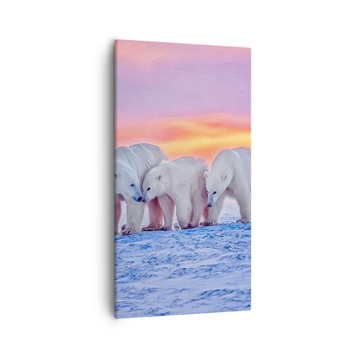 Lærredstryk - Billede på lærred - Familievarme er nok - 55x100 cm