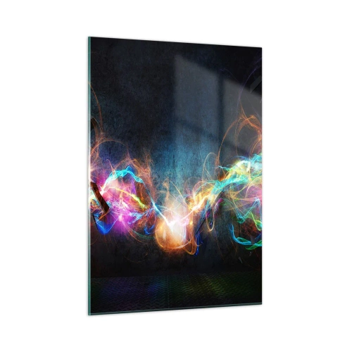 Billede på glas - Glædeligt imod mørket - 50x70 cm