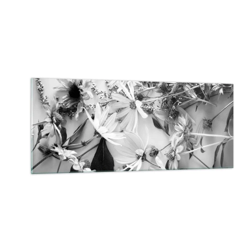 Billede på glas - Blomster uden buket - 100x40 cm