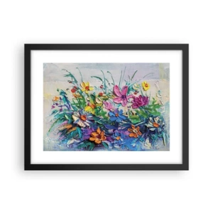 Plakat i sort ramme - Overhovedet ikke et stilleben - 40x30 cm