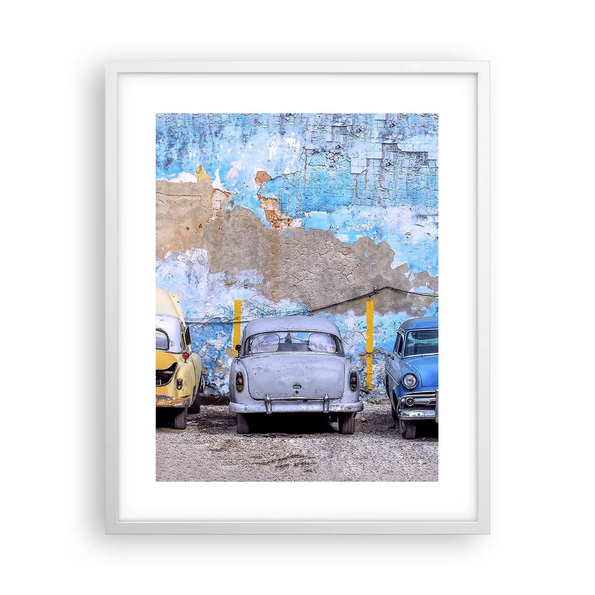 Plakat i hvid ramme - Møde for veteraner - 40x50 cm