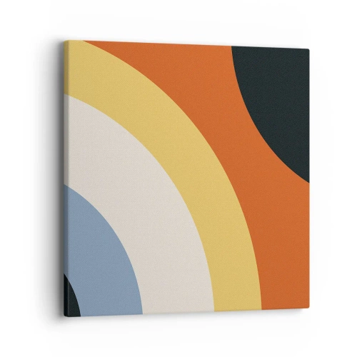 Lærredstryk - Billede på lærred - Over for hinanden - 40x40 cm