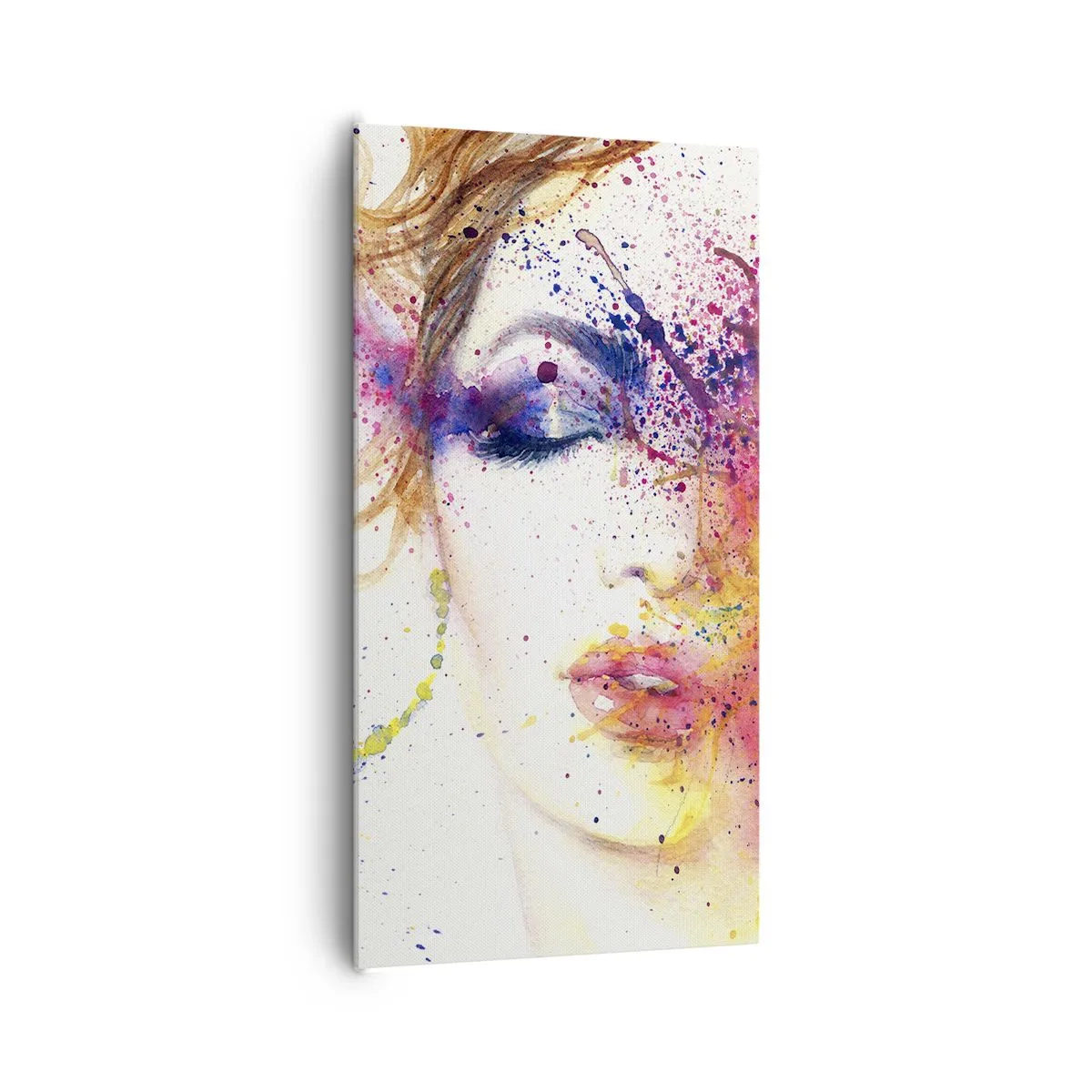 Lærredstryk - Billede på lærred - Regnbue svimmelhed - 65x120 cm