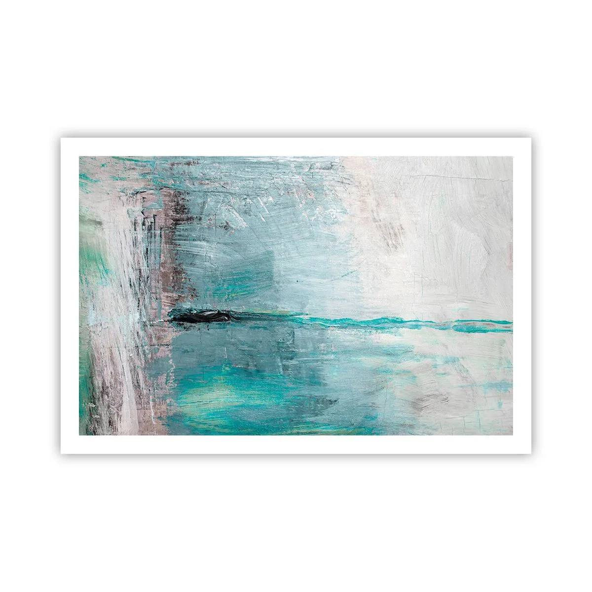 Plakat - Horisontalt med blå farve - 91x61 cm