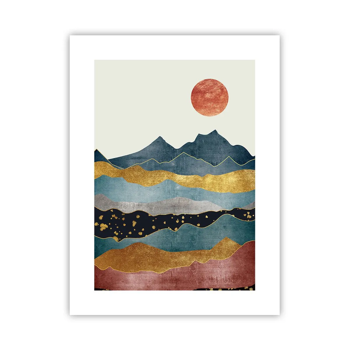 Plakat - Et tværsnit af verden - 30x40 cm