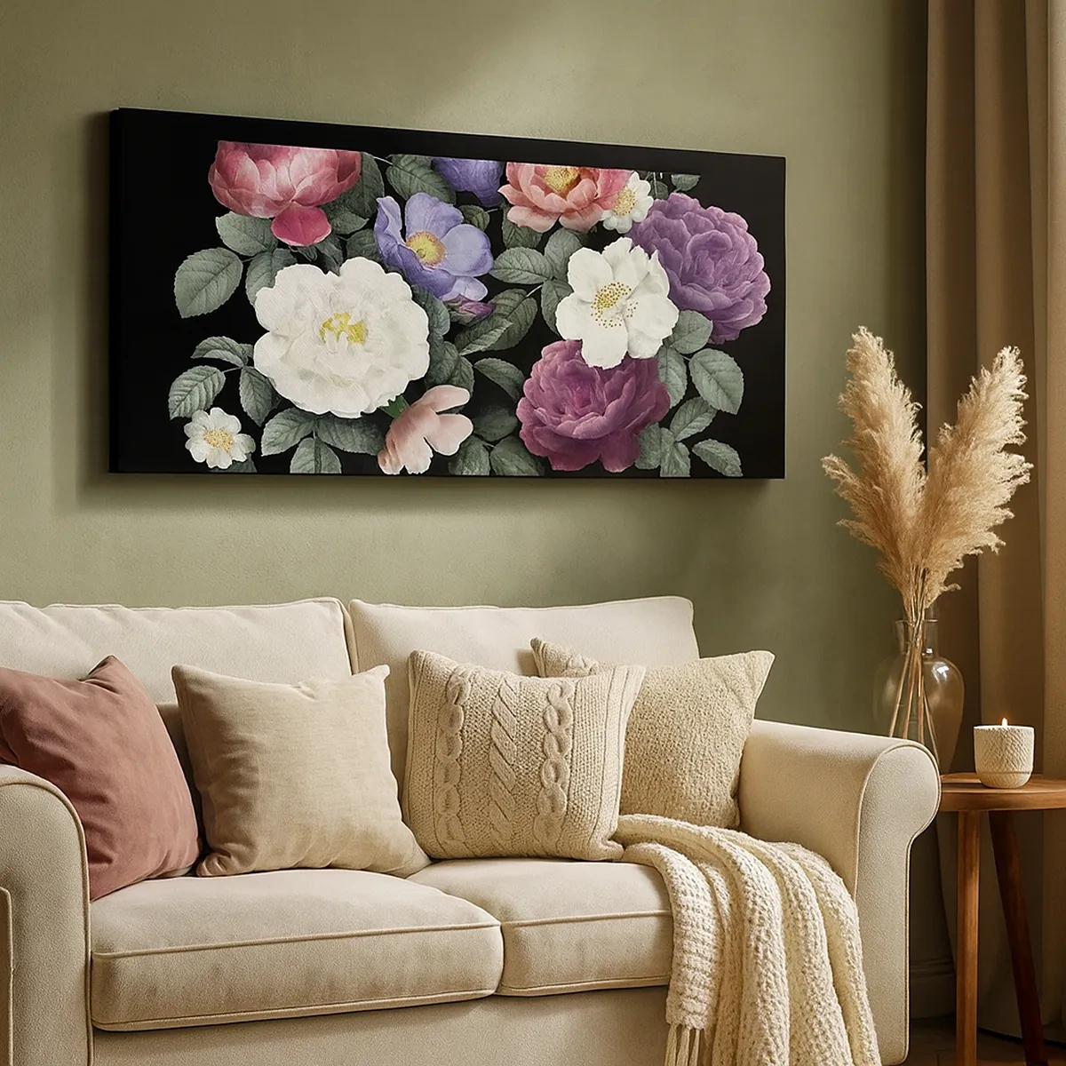 Lærredstryk - Billede på lærred - Fra en engelsk have - 30x30 cm