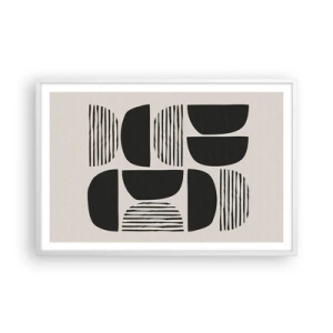 Plakat i hvid ramme - Halvhjertede arrangementer - 91x61 cm