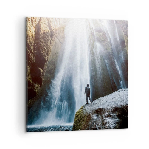 Lærredstryk - Billede på lærred - Genskabelse af proportioner - 50x50 cm