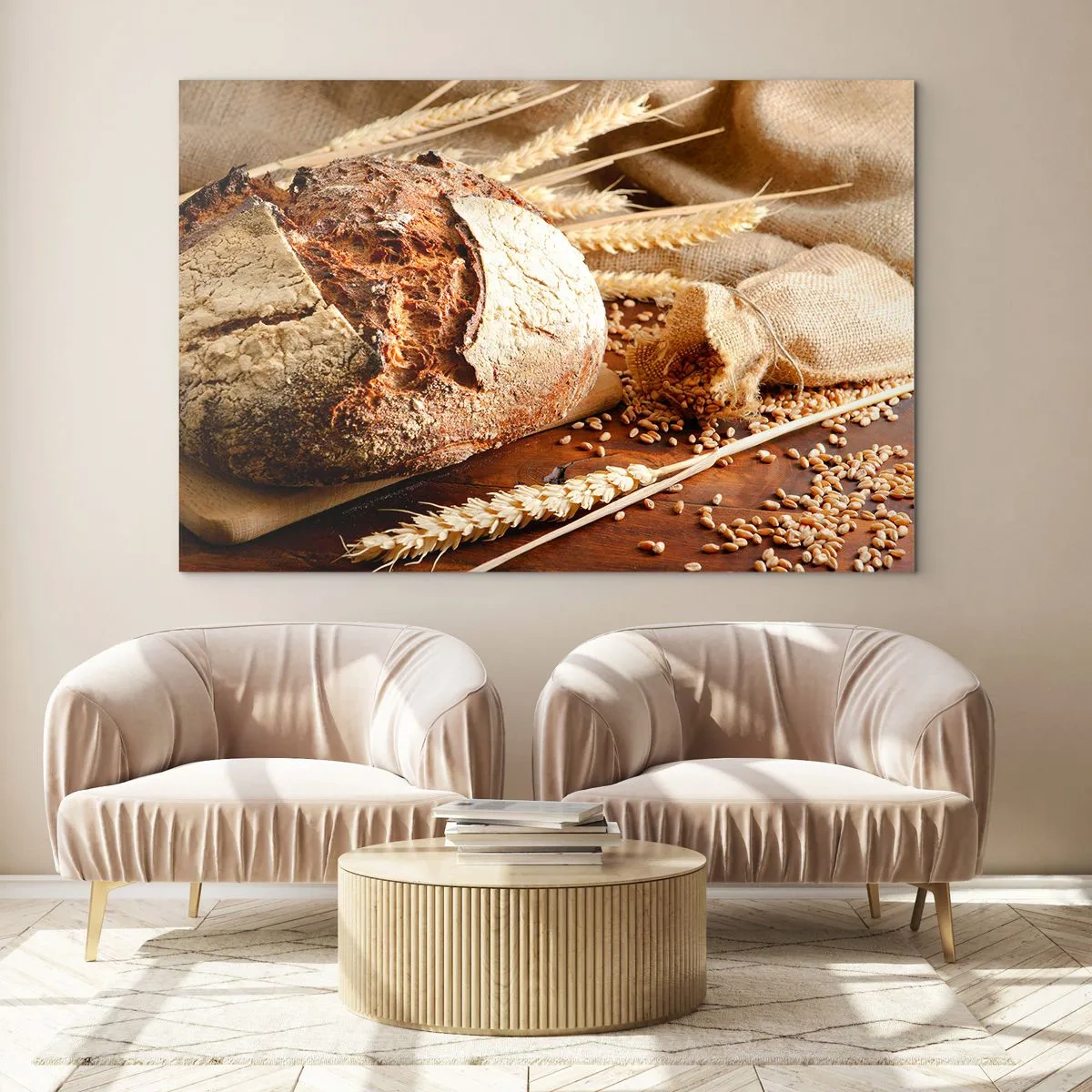 Billede på glas - Appetitlig, velduftende, sprød - 100x70 cm