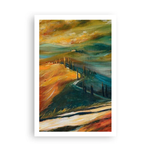 Plakat - Toscansk landskab - 61x91 cm