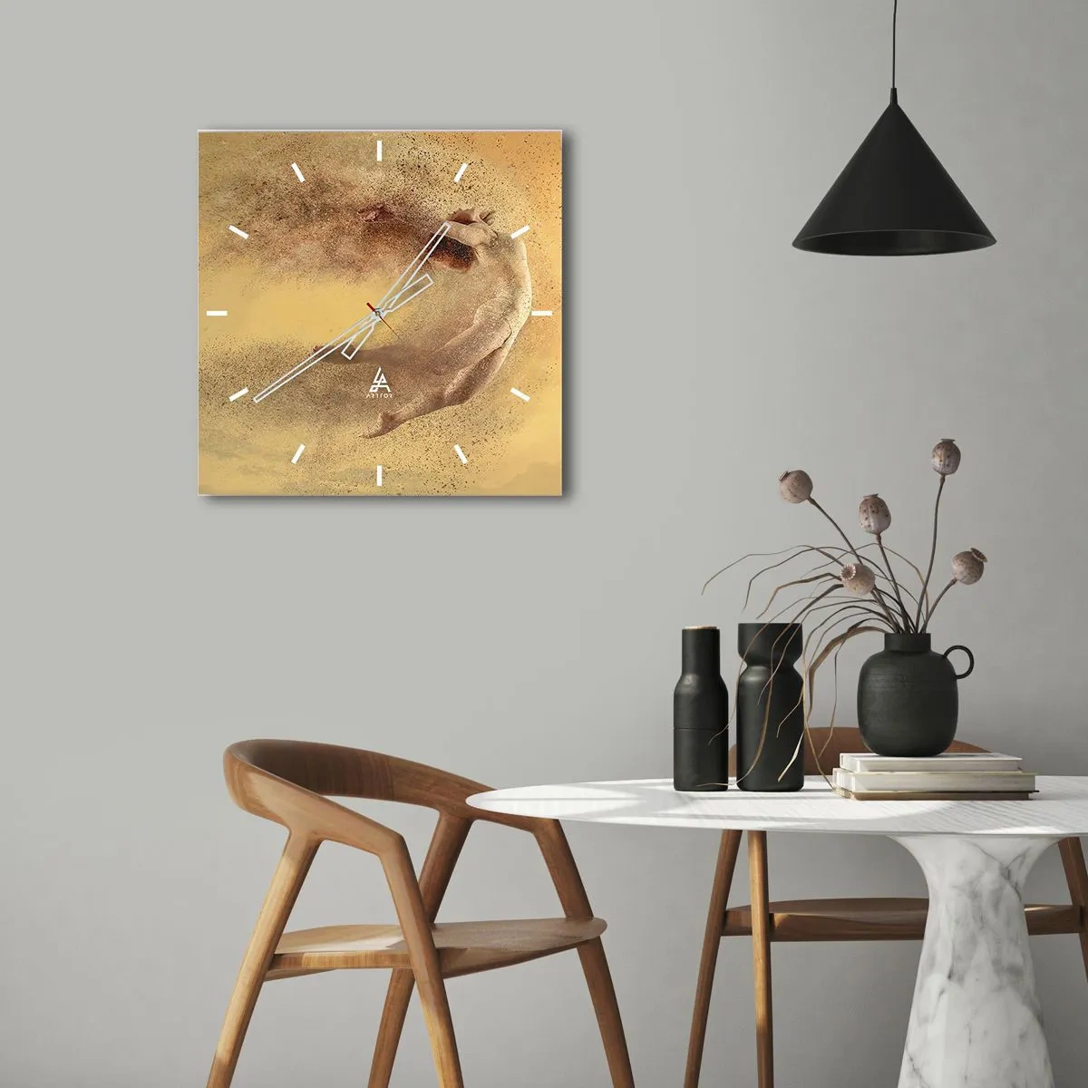 Vægur, Uret - I dansende henrykkelse - 30x30 cm