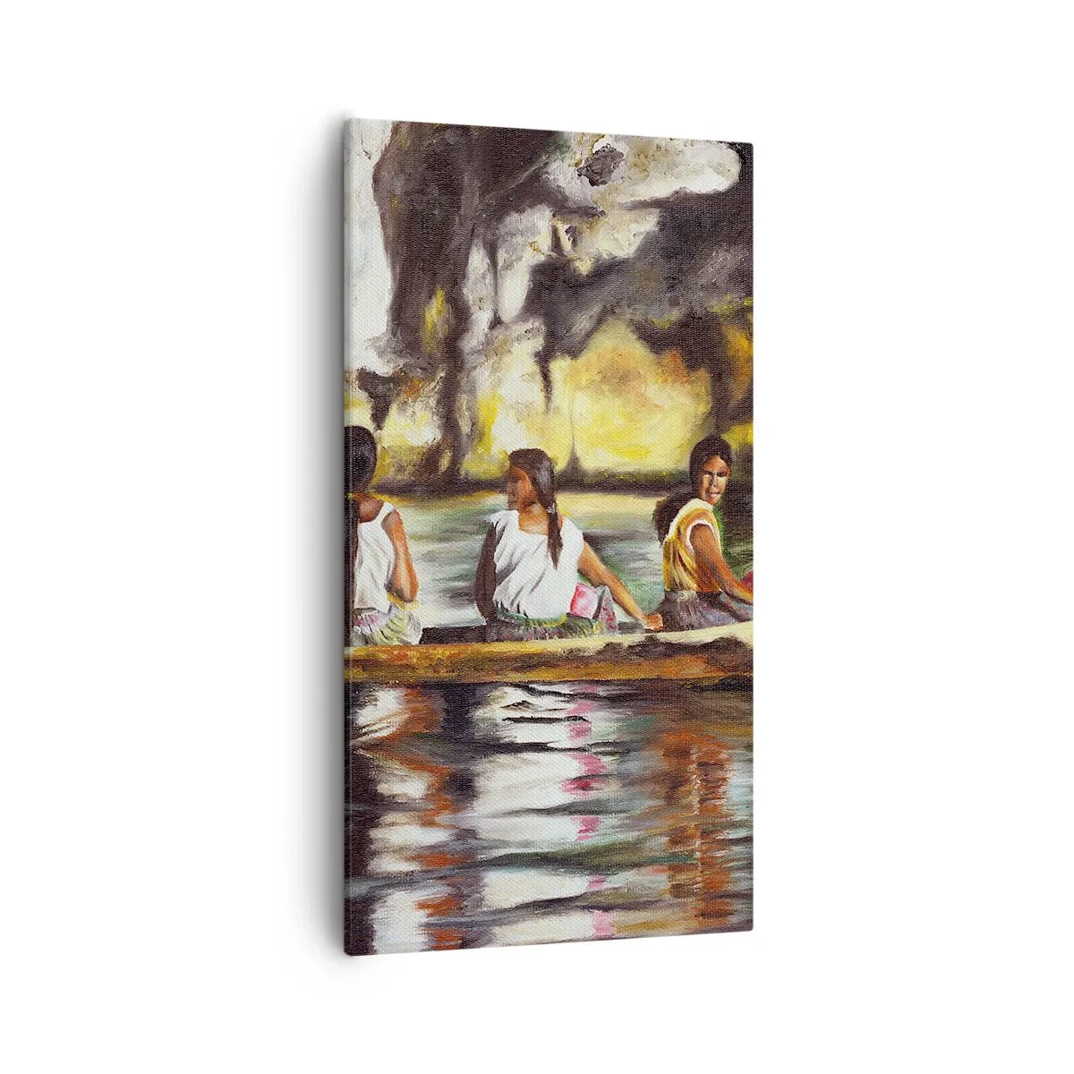 Lærredstryk - Billede på lærred - I et polynesisk paradis - 55x100 cm