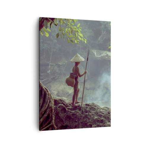 Lærredstryk - Billede på lærred - Venlig med naturen - 50x70 cm