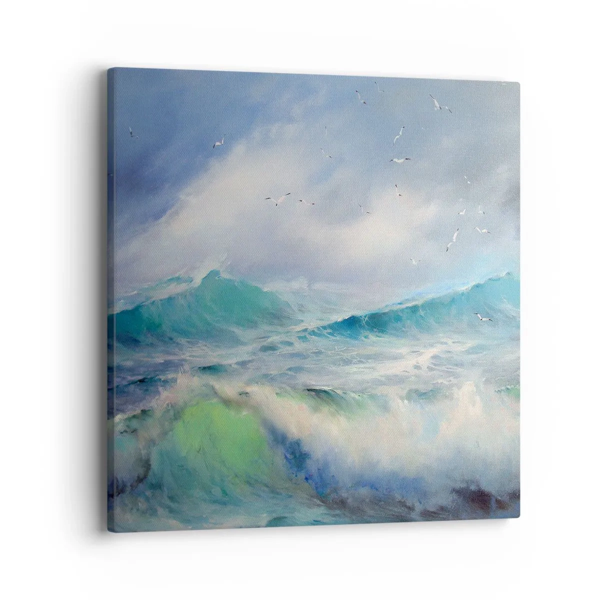 Lærredstryk - Billede på lærred - "Hvirvelvinden hylede af triumf ...’ - 40x40 cm