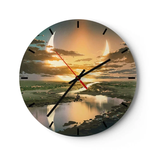 Vægur, Uret - Et eller andet sted i en galakse langt, langt væk - 40x40 cm