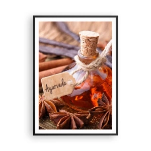 Plakat i sort ramme - På vej mod enhed af krop og ånd - 70x100 cm