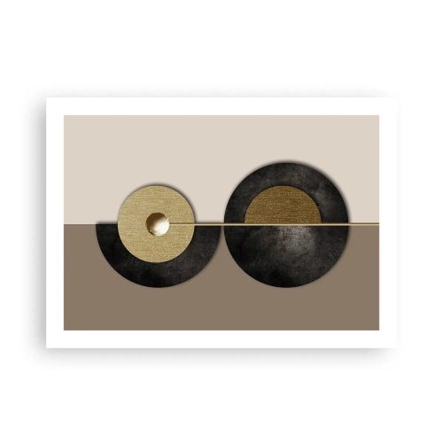 Plakat - Variationer omkring en cirkel - 70x50 cm