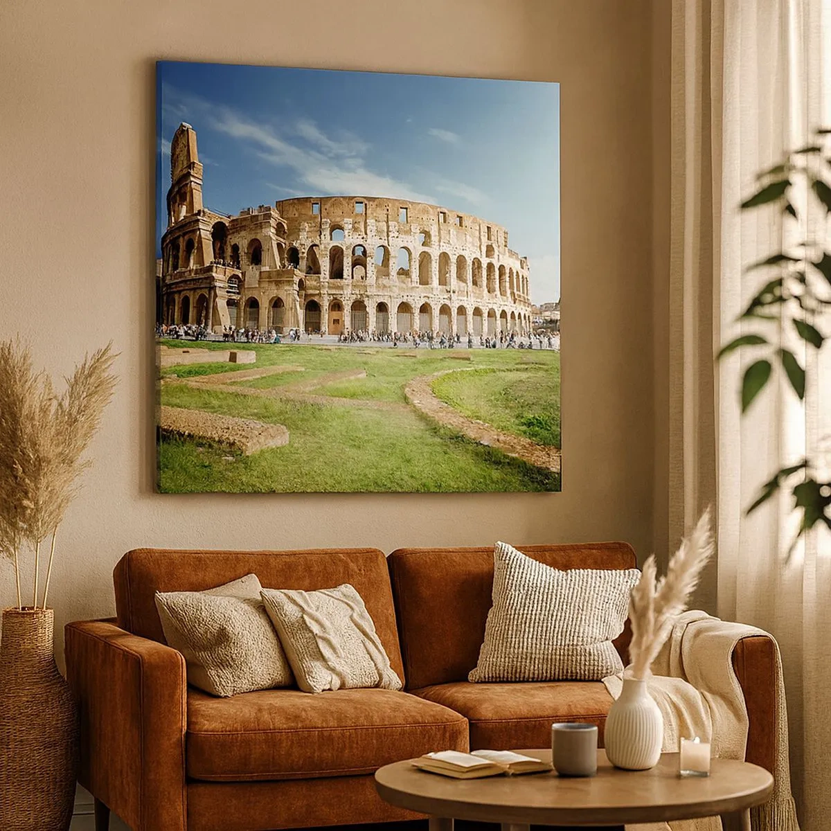 Lærredstryk - Billede på lærred - Du kan stadig høre våbenklirren - 30x30 cm