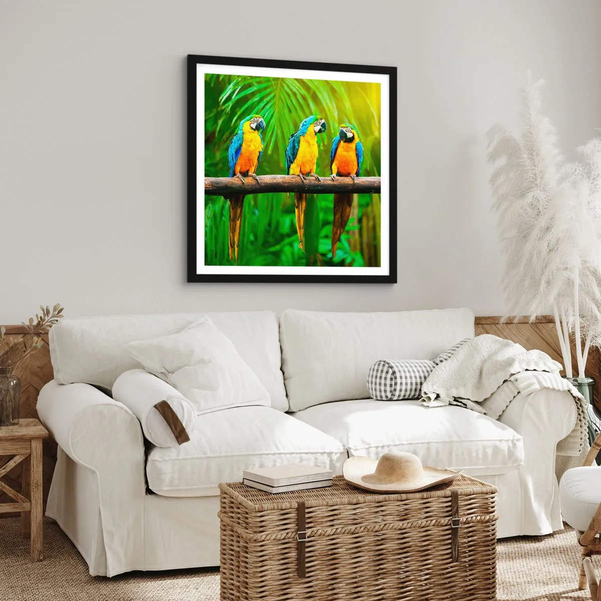 Plakat i sort ramme - Og har du hørt, at hun...? - 60x60 cm