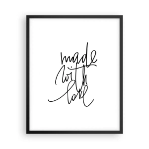 Plakat i sort ramme - Det bedste mærke - 40x50 cm