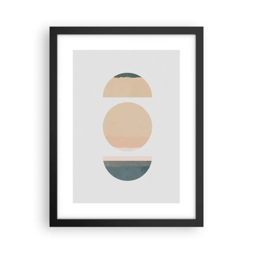 Plakat i sort ramme - Hjul for hjul - 30x40 cm