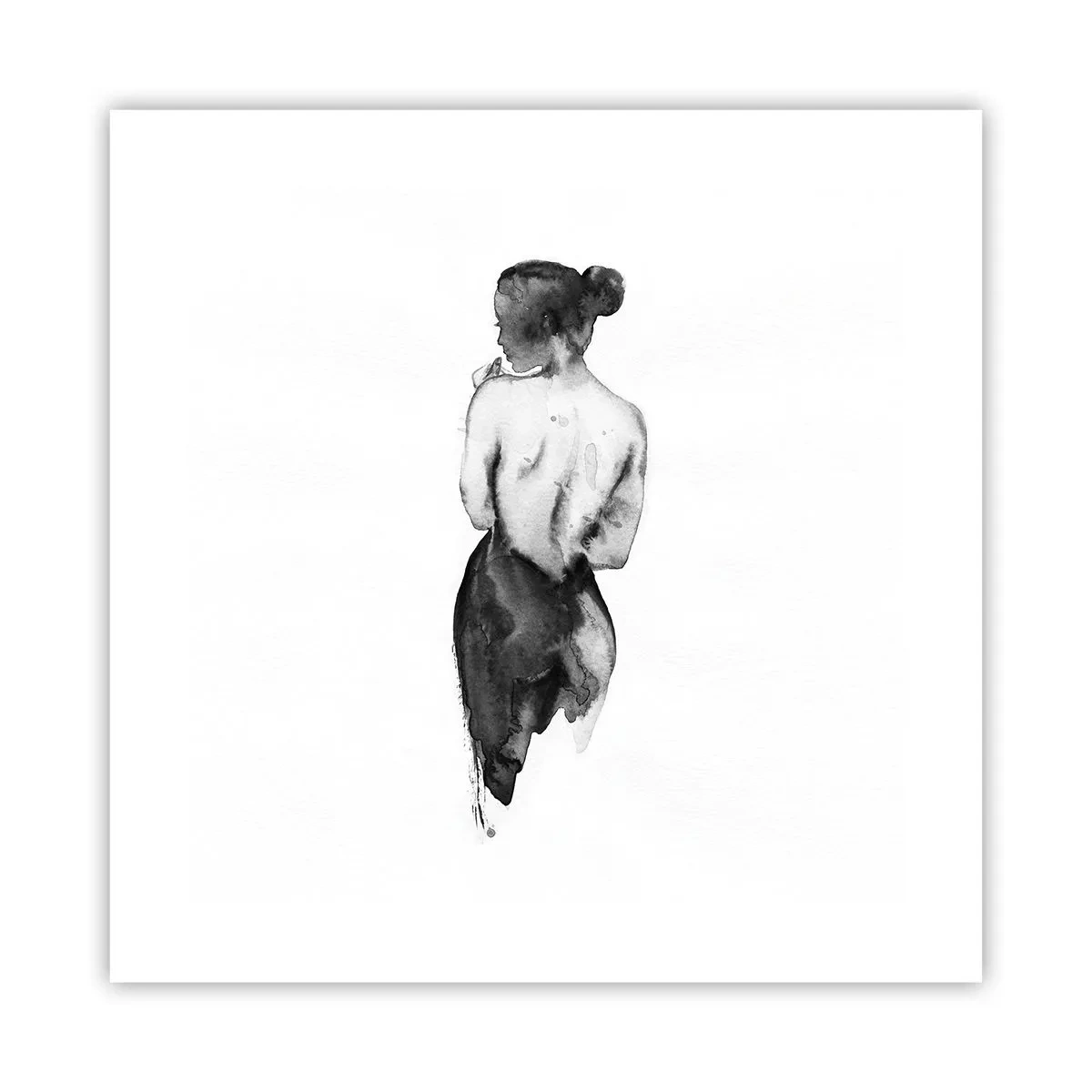 Plakat - Med hende forsvinder verden - 40x40 cm