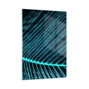 Billede på glas - Tekstur af grønt - 50x70 cm