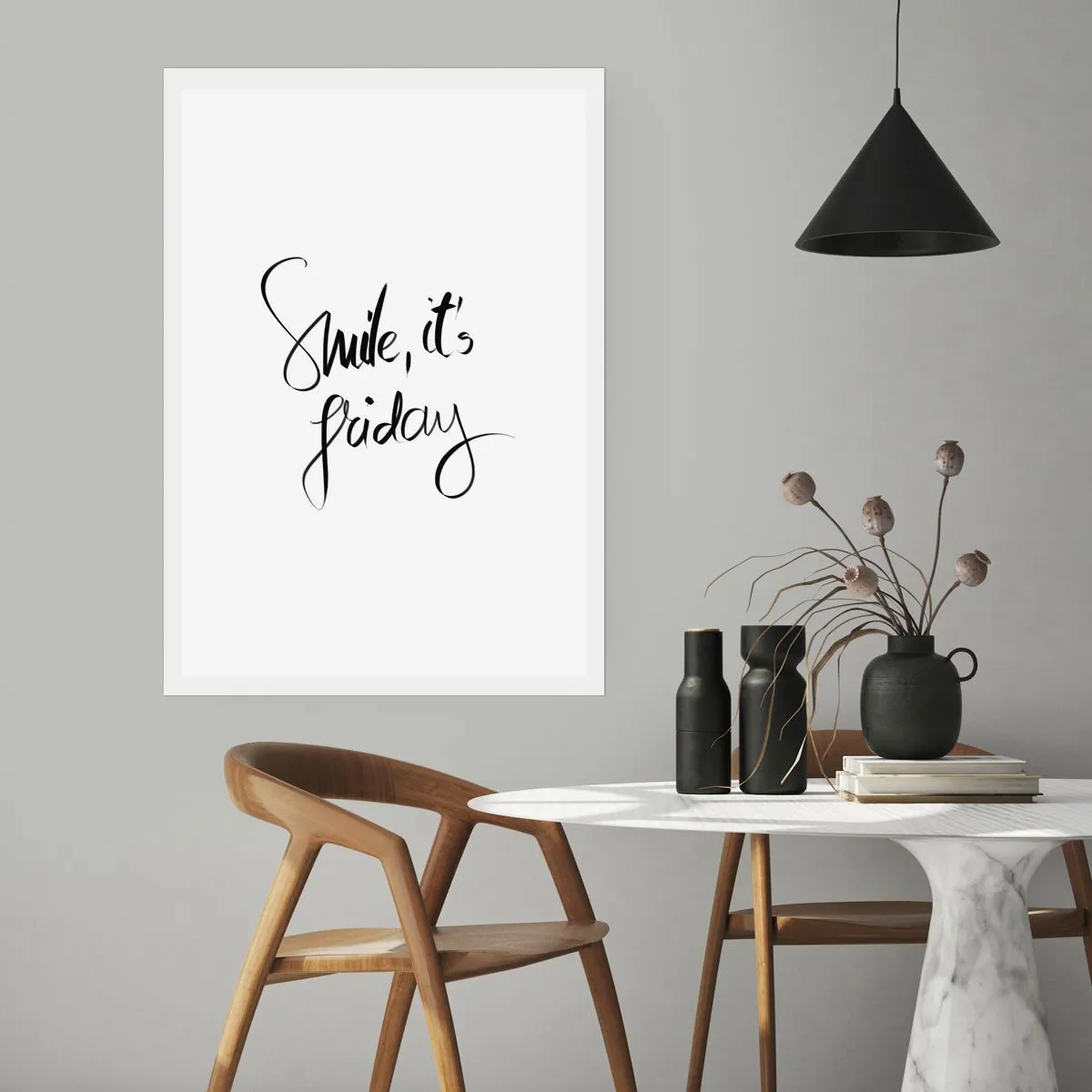 Plakat - Ægte glæde - 40x50 cm