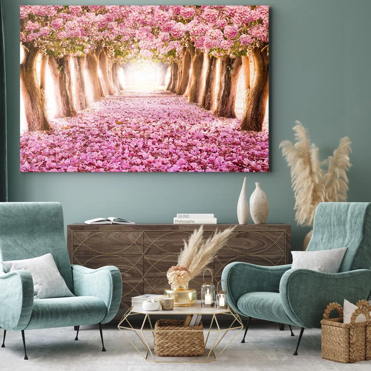 Lærredstryk - Billede på lærred - Vejen til paradis - 120x80 cm