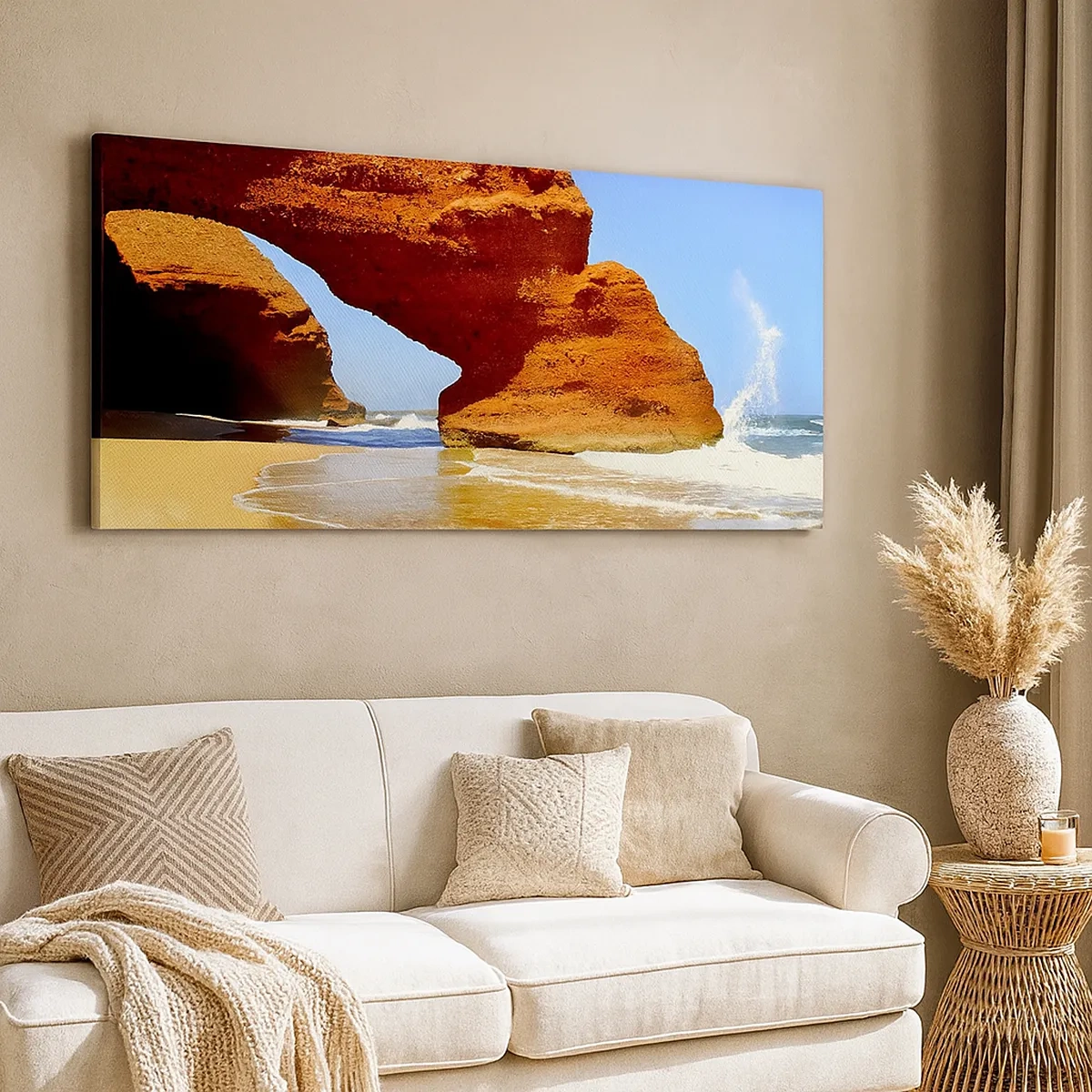 Lærredstryk - Billede på lærred - Vand og vind i tusindvis af år - 30x30 cm