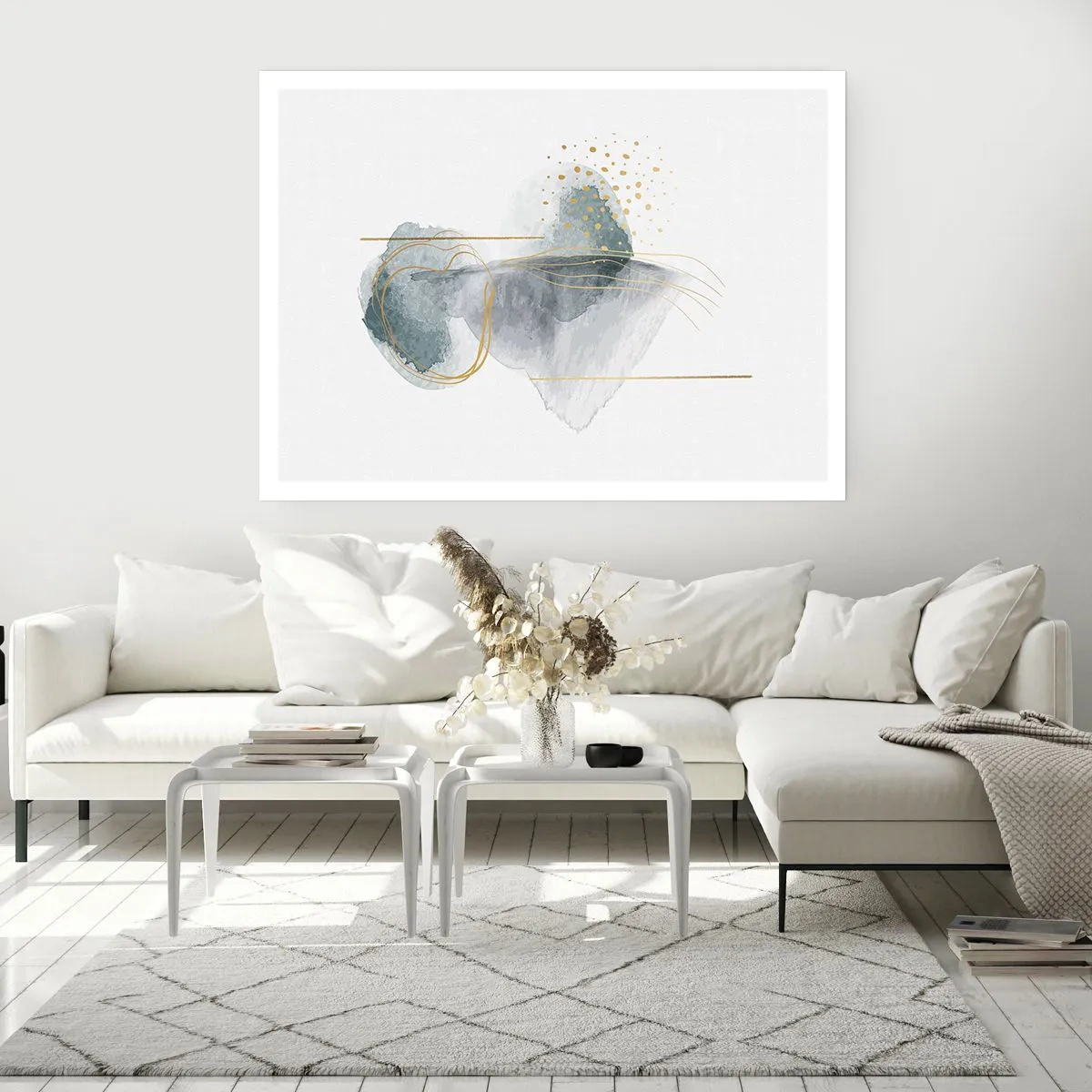 Plakat - Om forholdet mellem grå og guld - 50x40 cm