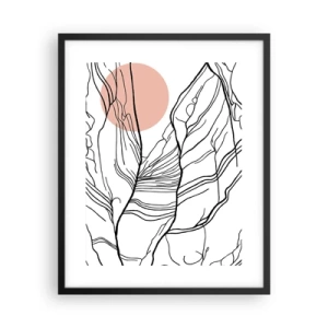 Plakat i sort ramme - I et netværk af kviste - 40x50 cm