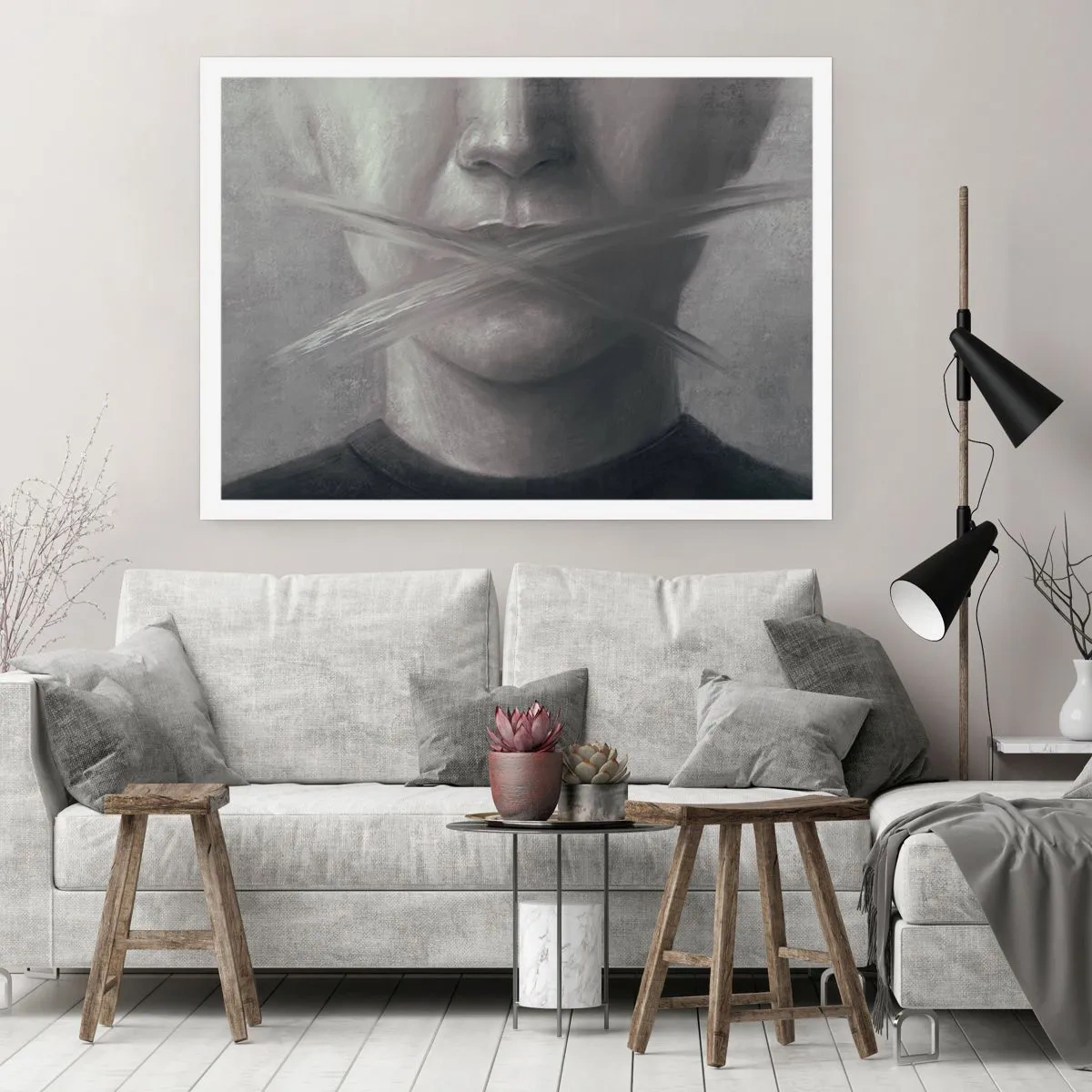 Plakat - Ikke et ord - 70x50 cm