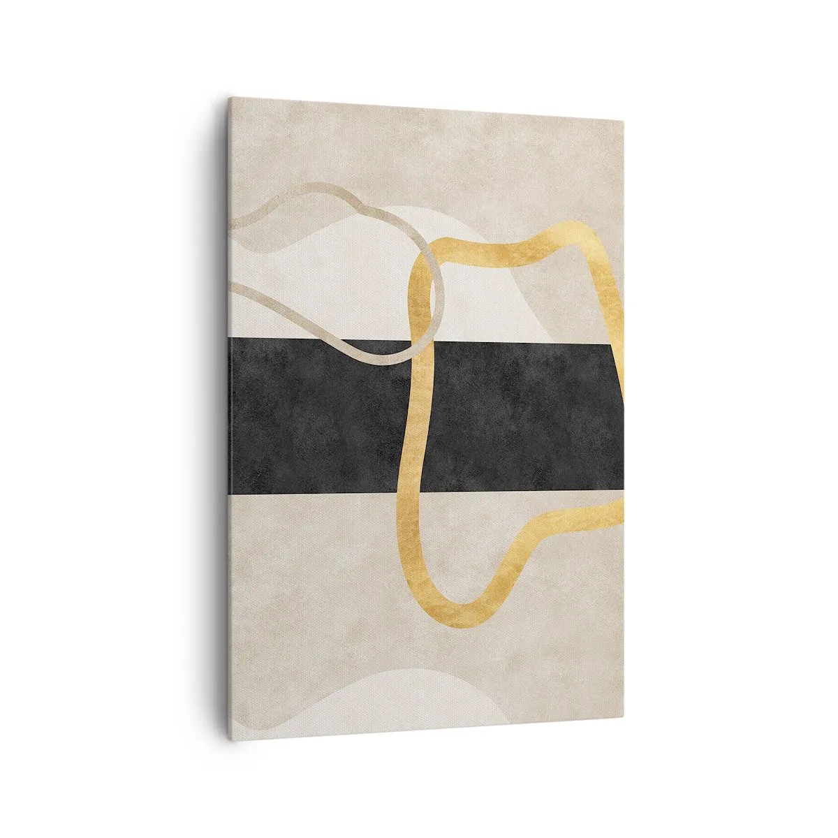 Lærredstryk - Billede på lærred - Sløjfeformede former - 70x100 cm