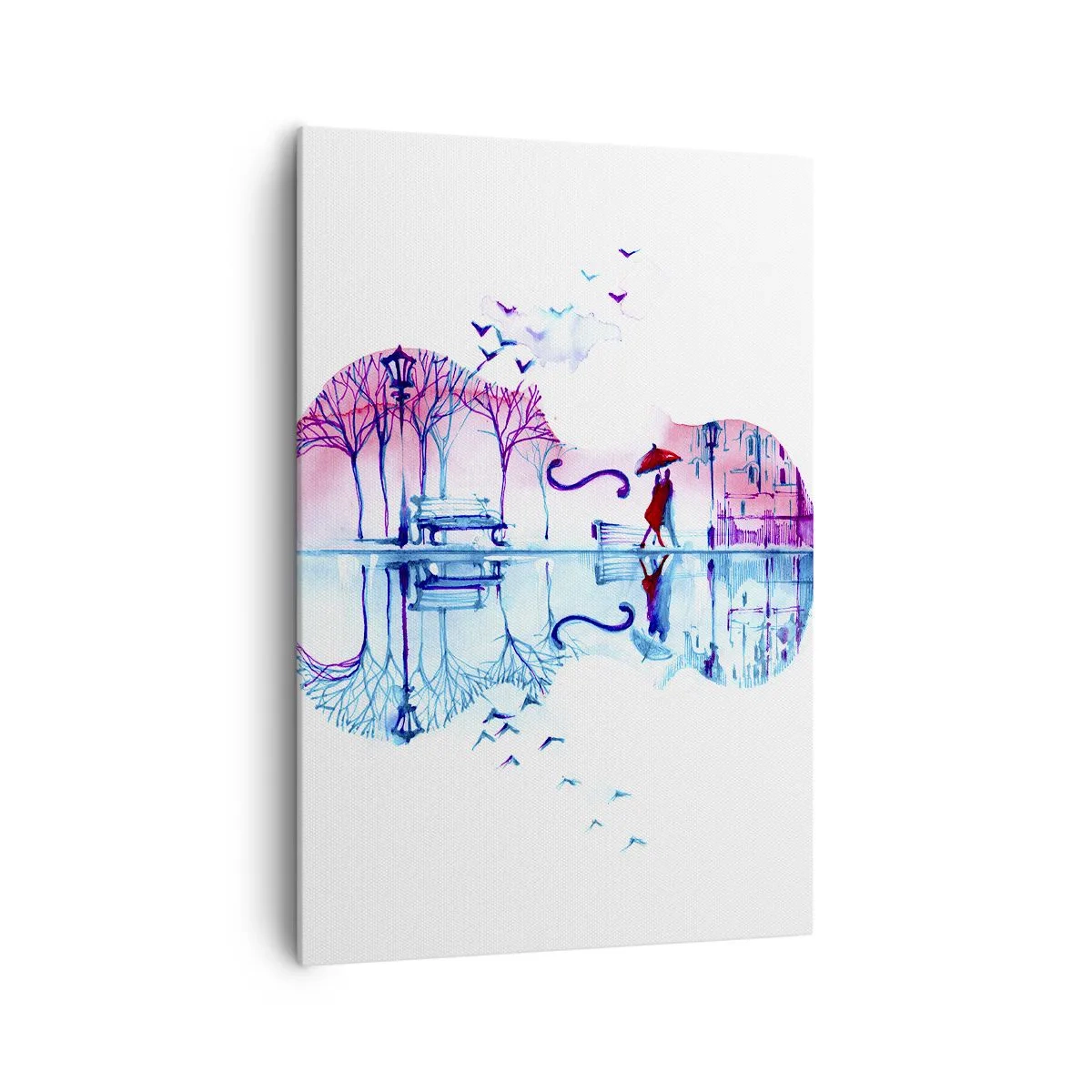 Lærredstryk - Billede på lærred - Jeg vil bringe jer regnvejrssange - 70x100 cm