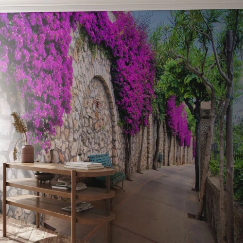 Fototapet Standard Eco - Lad os mødes så hurtigt som muligt - By, Blomster, Italien - 450x315 cm