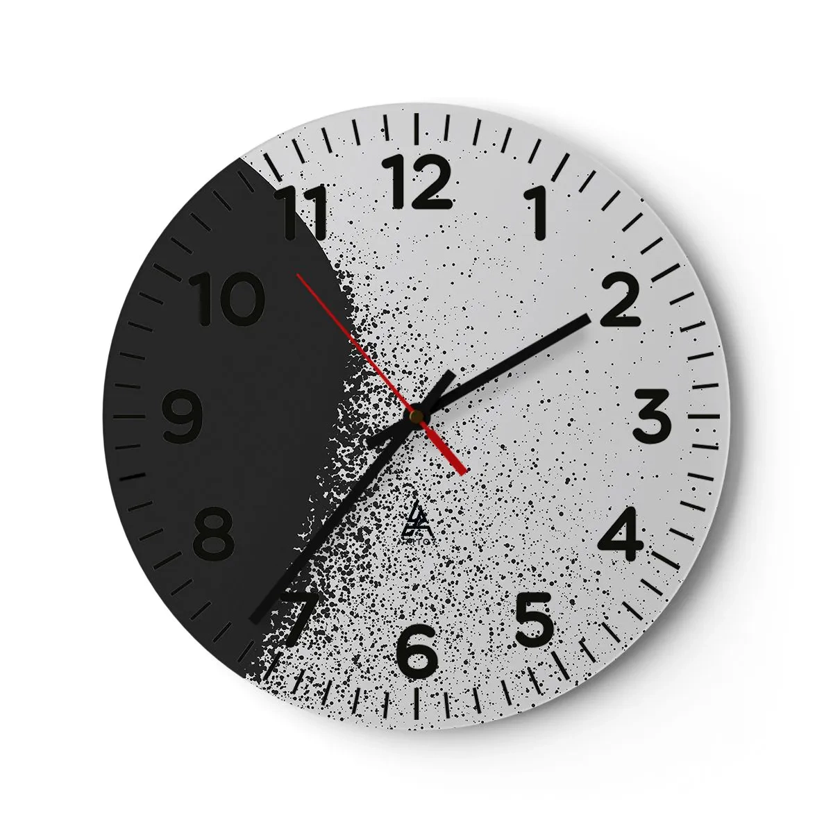 Vægur, Uret - Partikelbevægelse - 40x40 cm