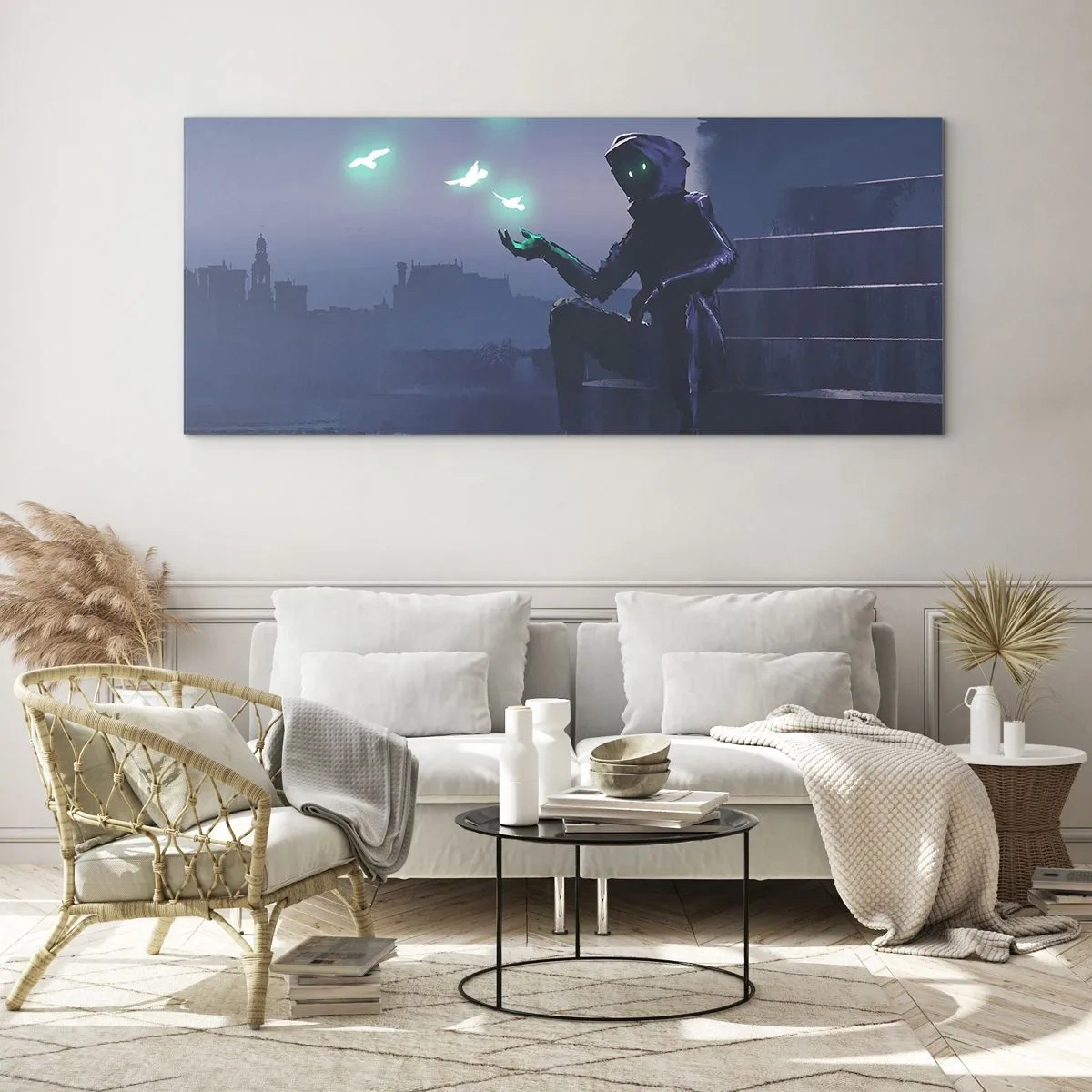 Billede på glas - Livet vil vende tilbage - 140x50 cm