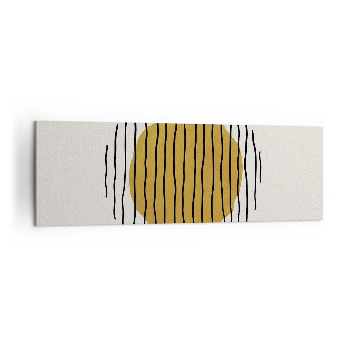 Lærredstryk - Billede på lærred - Abstraktion, der skælver af varme - 160x50 cm