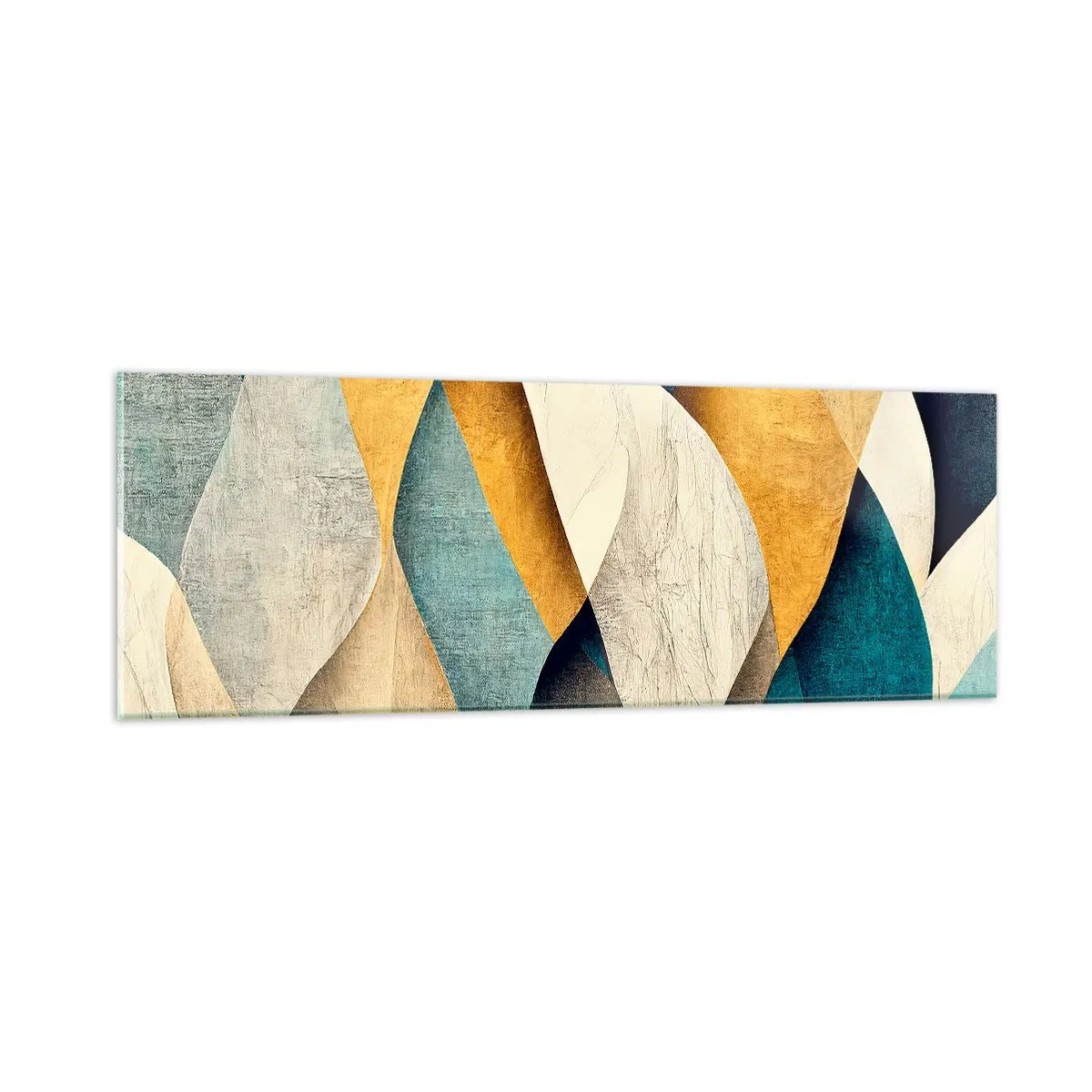 Billede på glas - Rytme og bølger - 90x30 cm