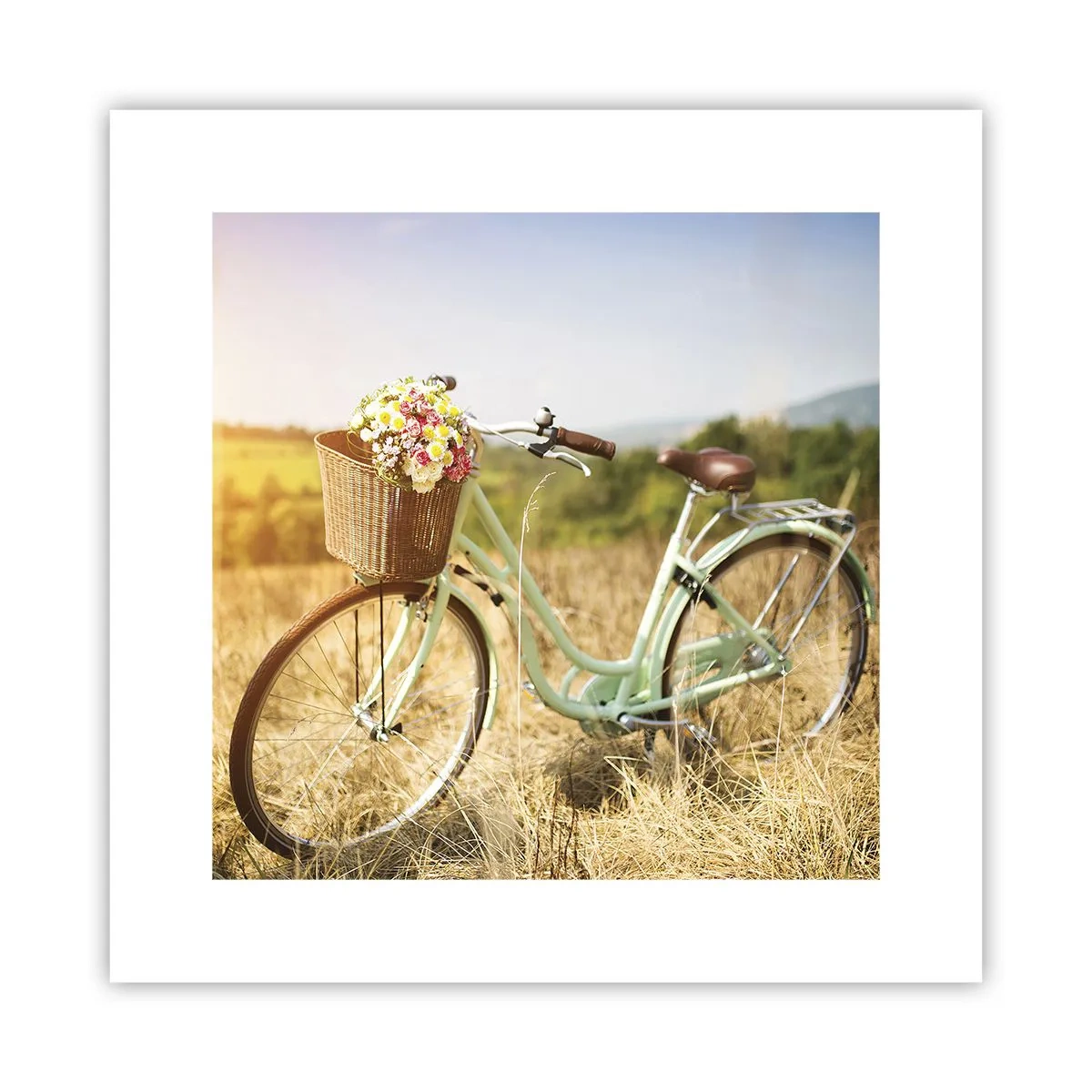 Plakat - Jeg bliver her et stykke tid - 30x30 cm